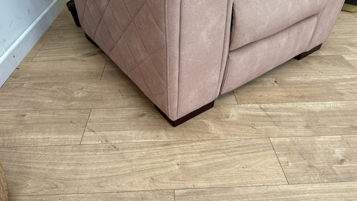 Sofology The Mason Fabric Recliner Chair Lifestyle Flecked Fabric Sand