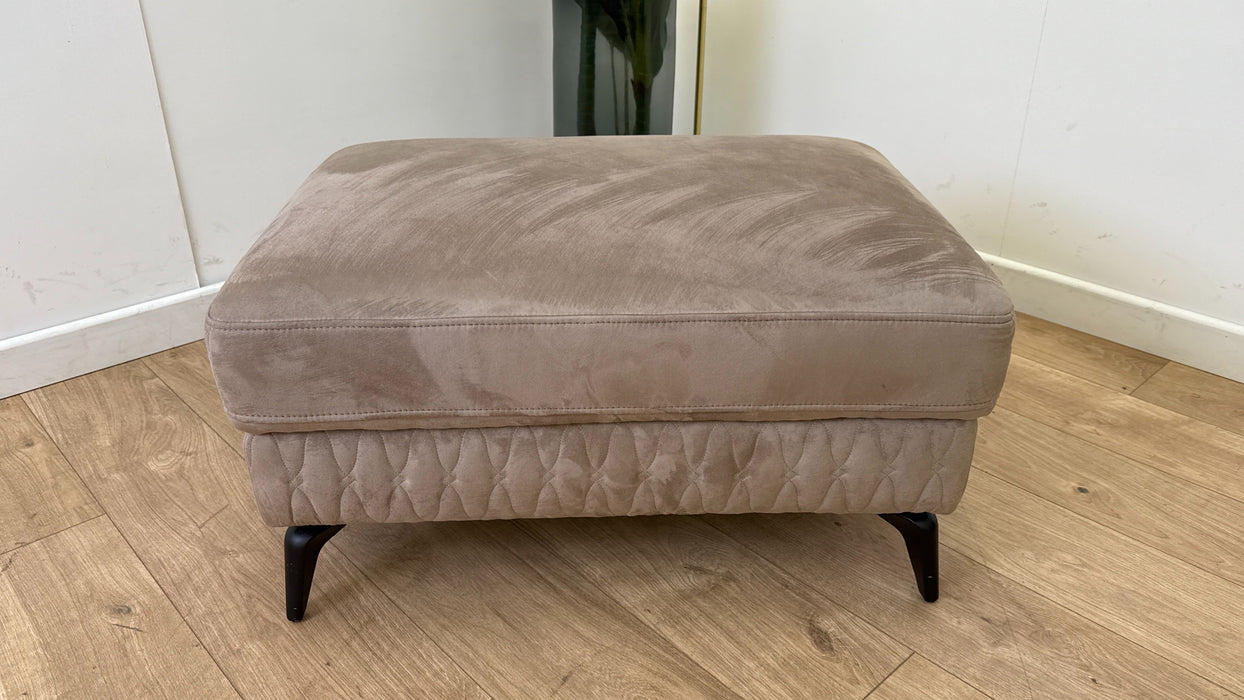 Sofology Muse Fabric Designer Footstool in Tara Nutmeg