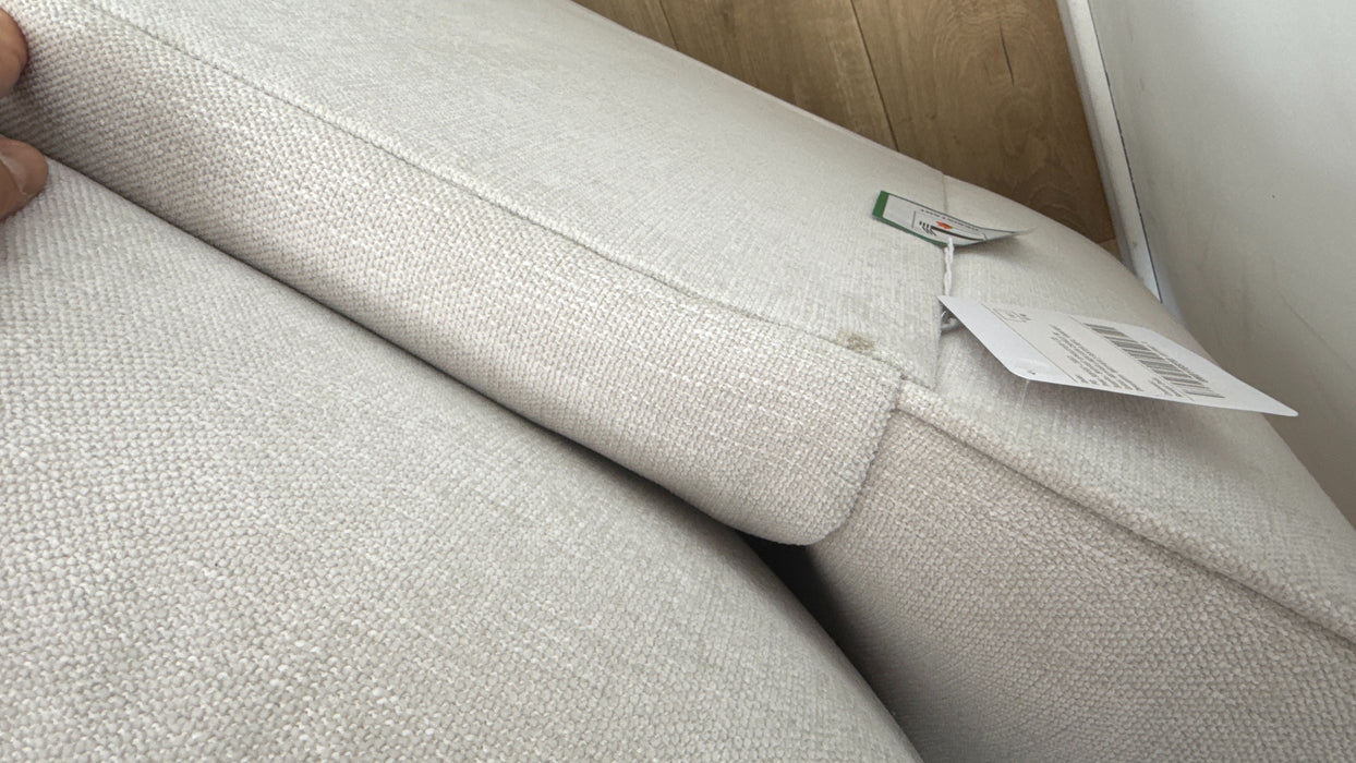 Sofology Mayfair Fabric 2 Seater Foam Seats in Linen Look Chenille Mist