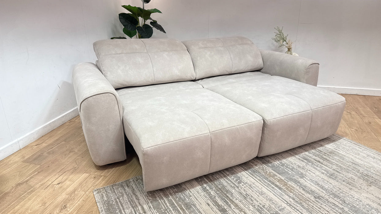 Sofology Riviera Fabric Motion Chaise in Lifestyle Flecked Ivory