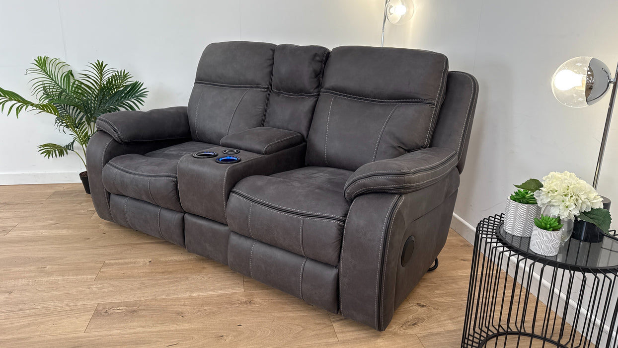 Vinson 2 Seater Power Reclining Sofa + Smart Console