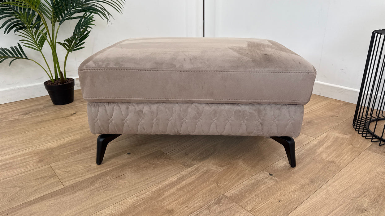 Muse - Fabric Footstool - Nutmeg