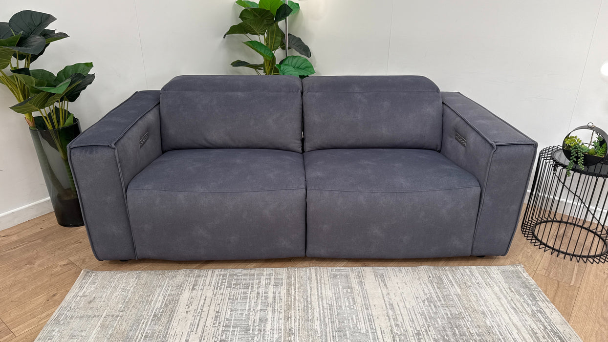 Sofology The Horizon Fabric 2.5 Seater Power Recliner/Headrest in Lifestyle Flecked Charcoal