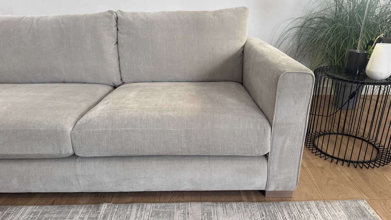 Sofology Majestica Fabric Chaise 1 Corner 3 in Soft-Chenille Linen