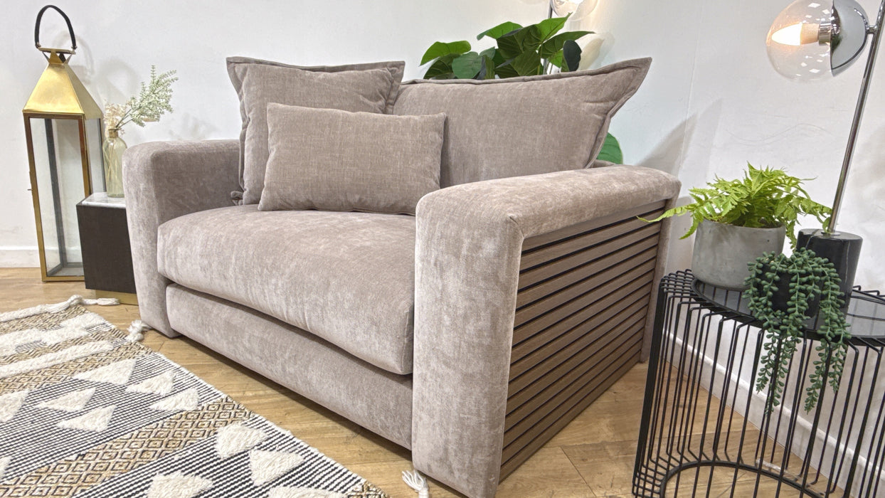 Sofology Cove Fabric Loveseat in  Soft Chenille Wicker All Over
