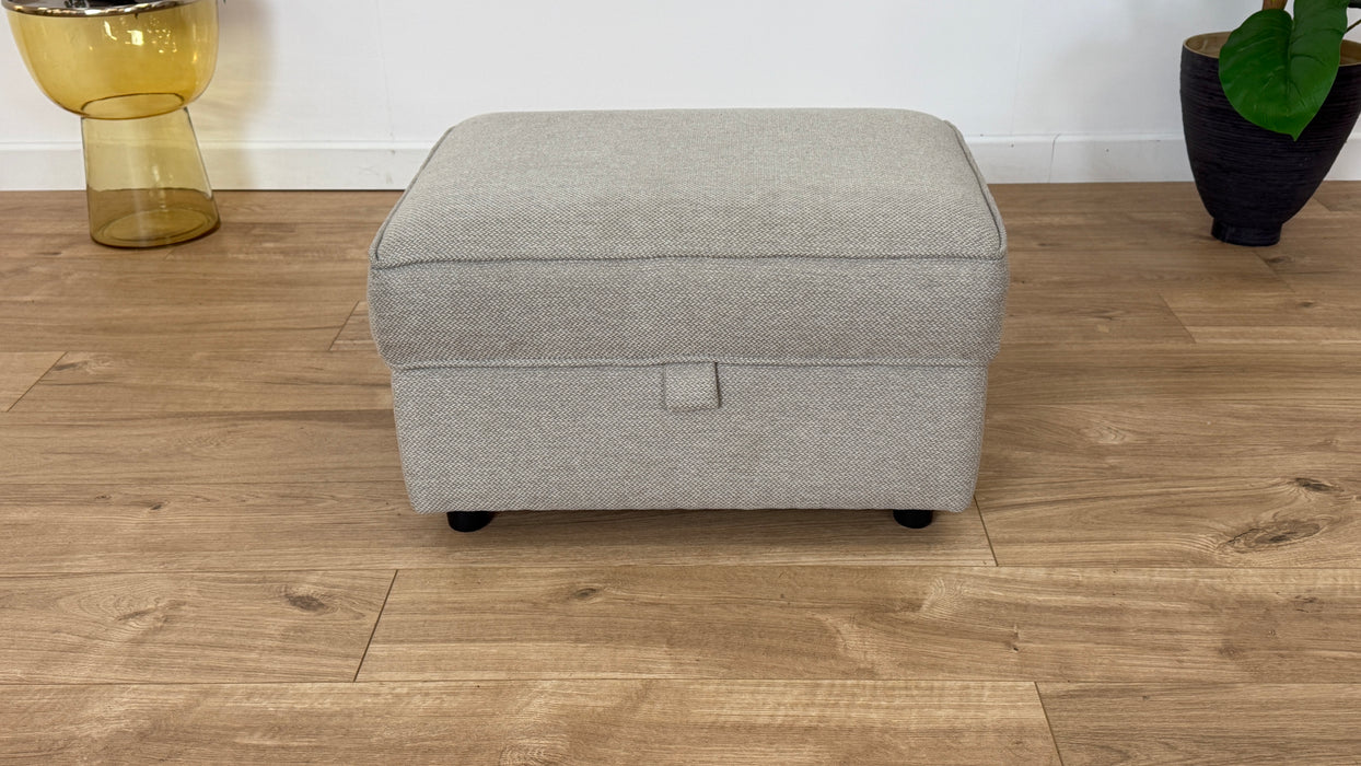 Keswick Fabric Storage Footstool - Bentley Taupe