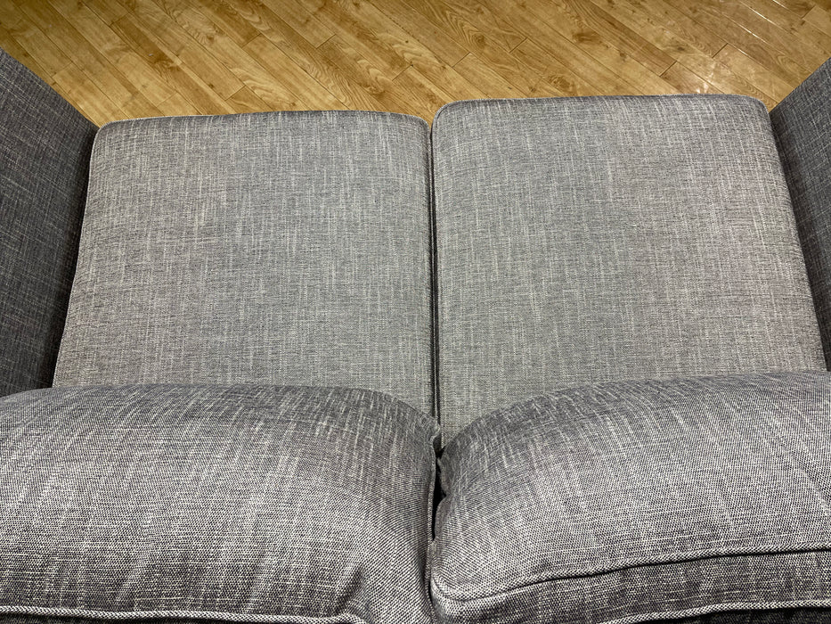 Shoreditch 2 Seater - Fabric Sofa - Linen Charcoal  Foam Seat (WA2)