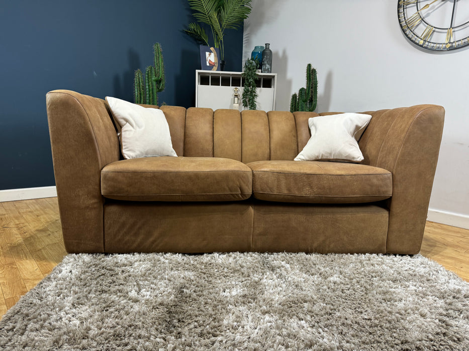 Downtown Leather 2 Seater - Character Leather Tan (WA2)