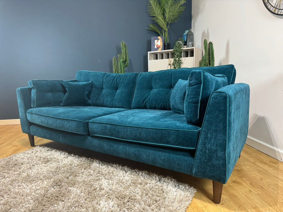 Cricket 4 Seater Fabric - Soft Chenille Teal (WA2)