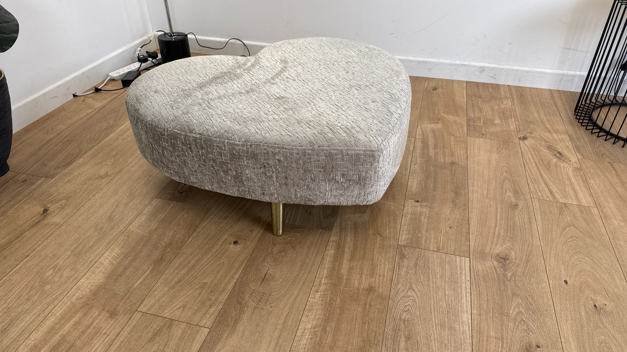 Gabrielle - Fabric Footstool  - Truffle