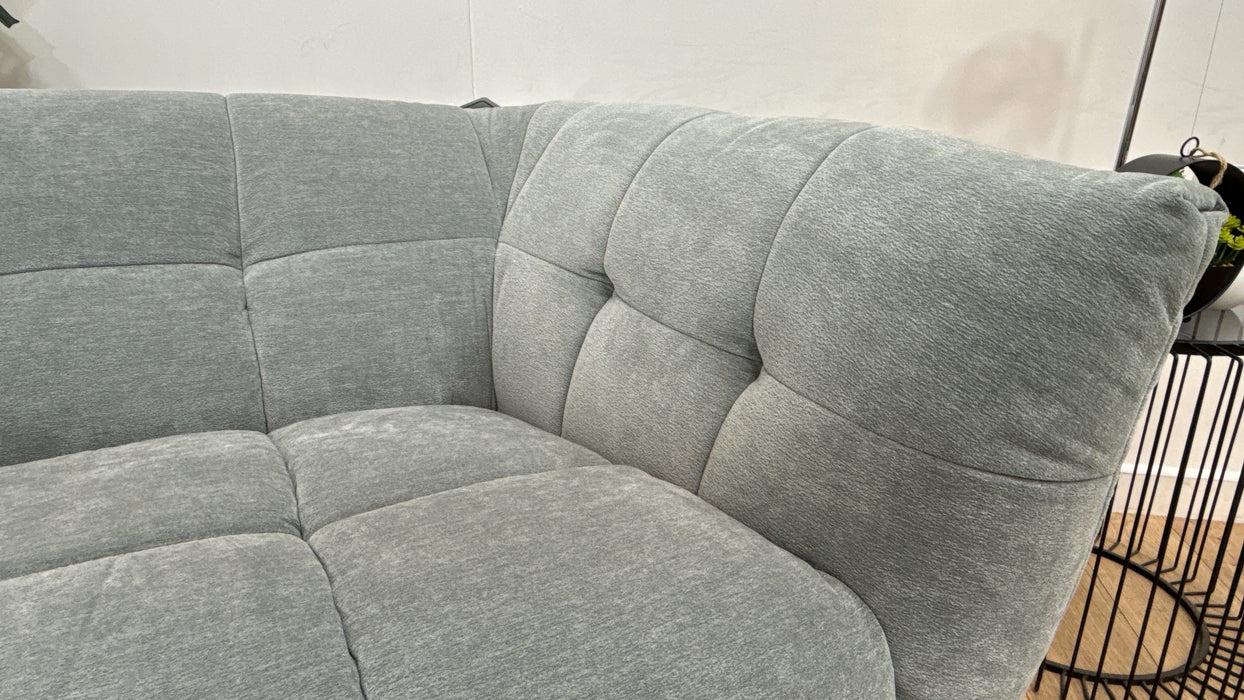 Sofology Lunar Fabric 2 Seater in Textured Chenille Seafoam
