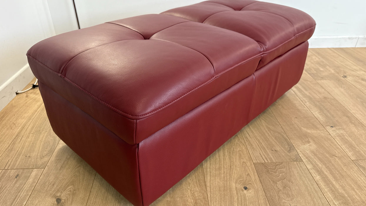 Missouri - Leather Footstool  -