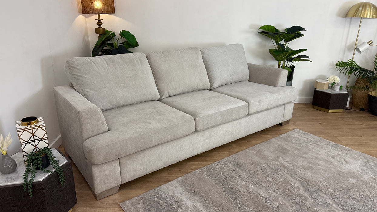 DFS Freya Fabric 4 Seater in Silver