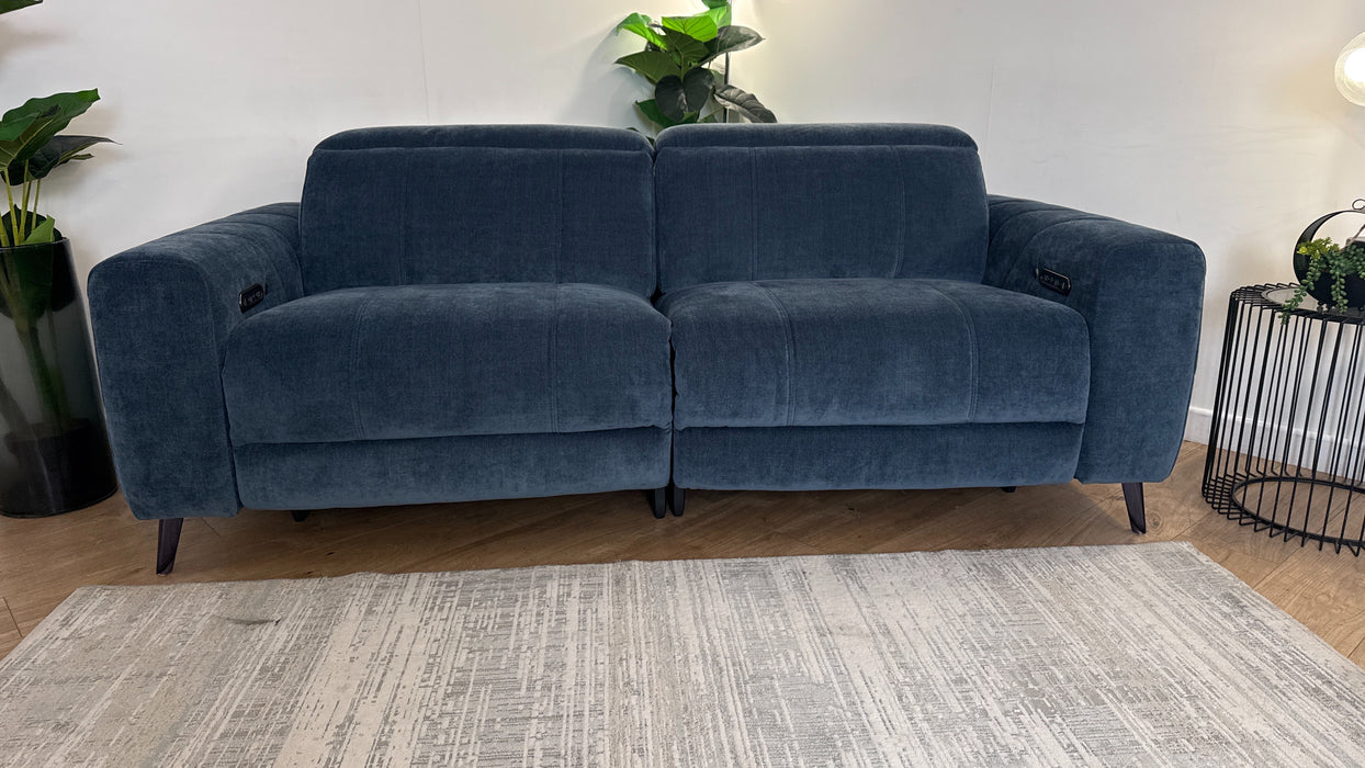 Sofology Allure Fabric Recliner 2.5 in Denim