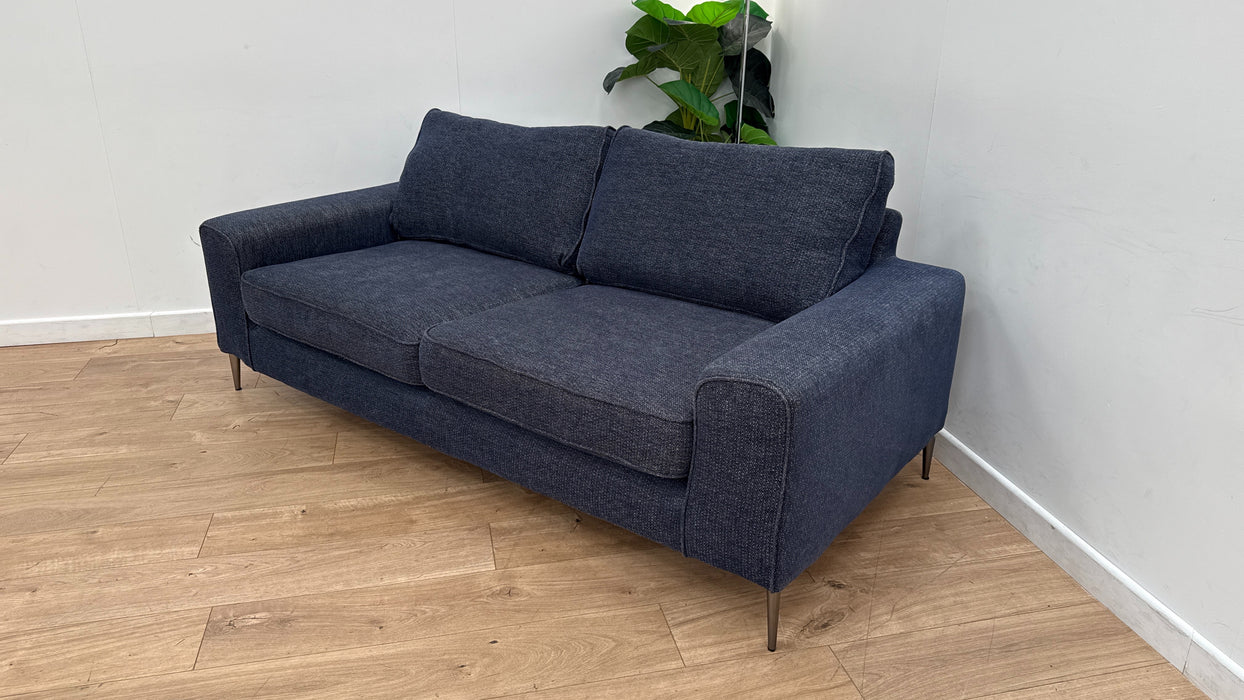 Sofology Andorra 3 Seater Sofa in Fabric Path Navy