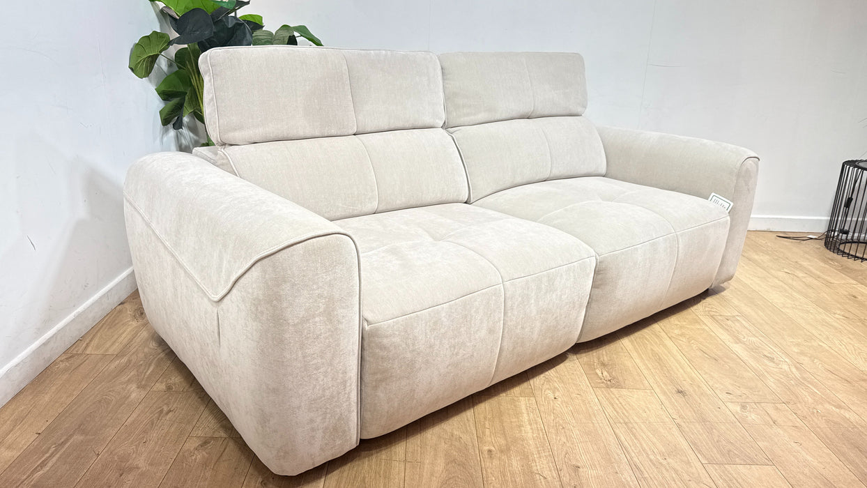 Sofology Riviera Fabric 3 Seater Motion Chaise in Relaxed Chenille Cotton