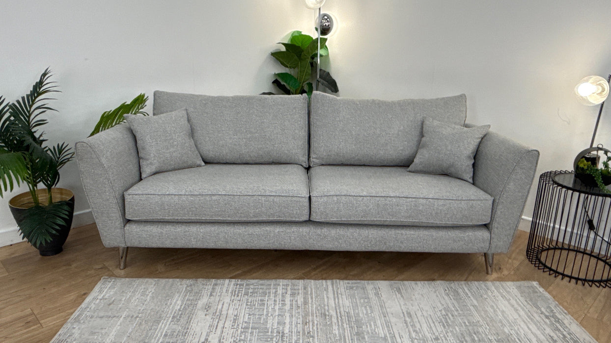 Sofology The Keswick 4 Seater Fabric Sofa in Bentley Silver