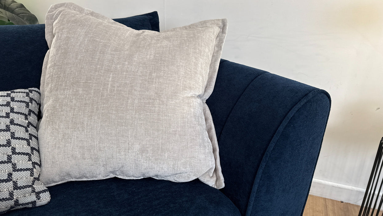 Sofology Luella Fabric 2 Seater in Soft Sherpa Navy Mix