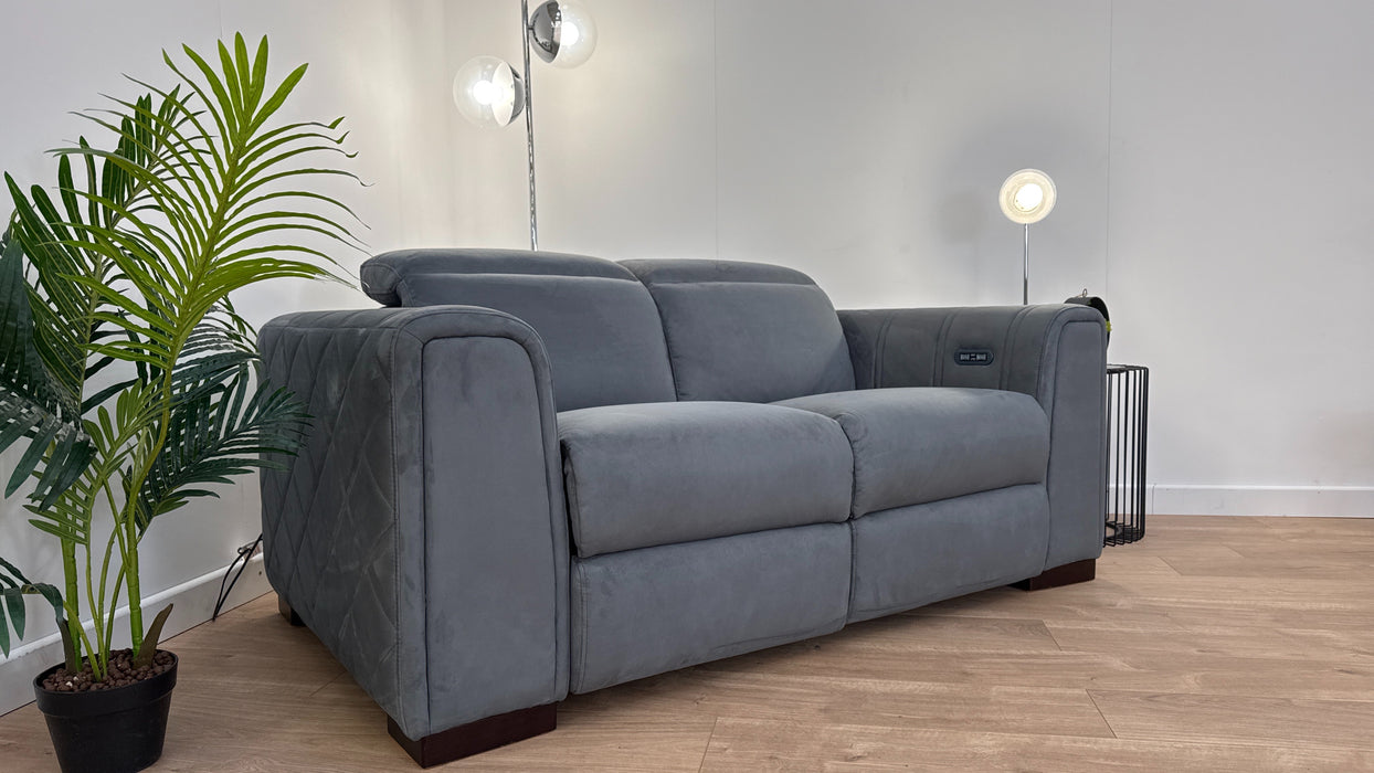 Mason 2 Seater - Relaxed Matt Fabric - Tara Lead Grey