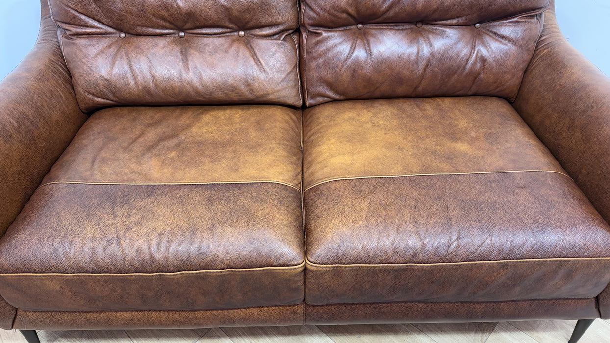 Sofology Cordelia Leather 2 Seater in Virginia Whiskey