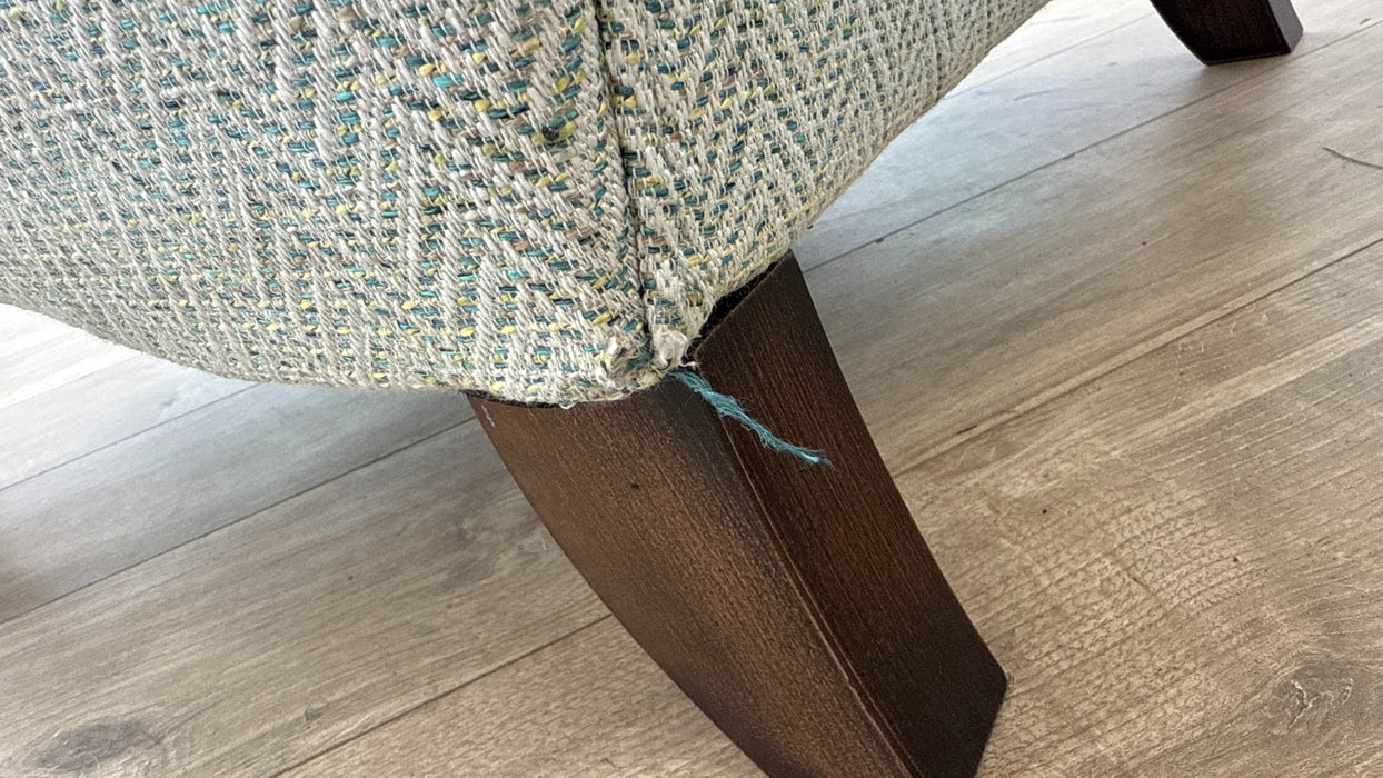 DFS Woodstock Wing Chair in Mint Green