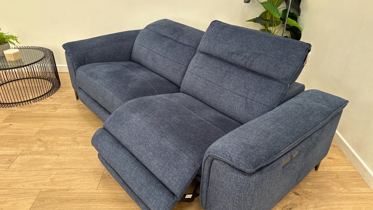 DFS Sonder Recliner 3 Seater in Dark Denim