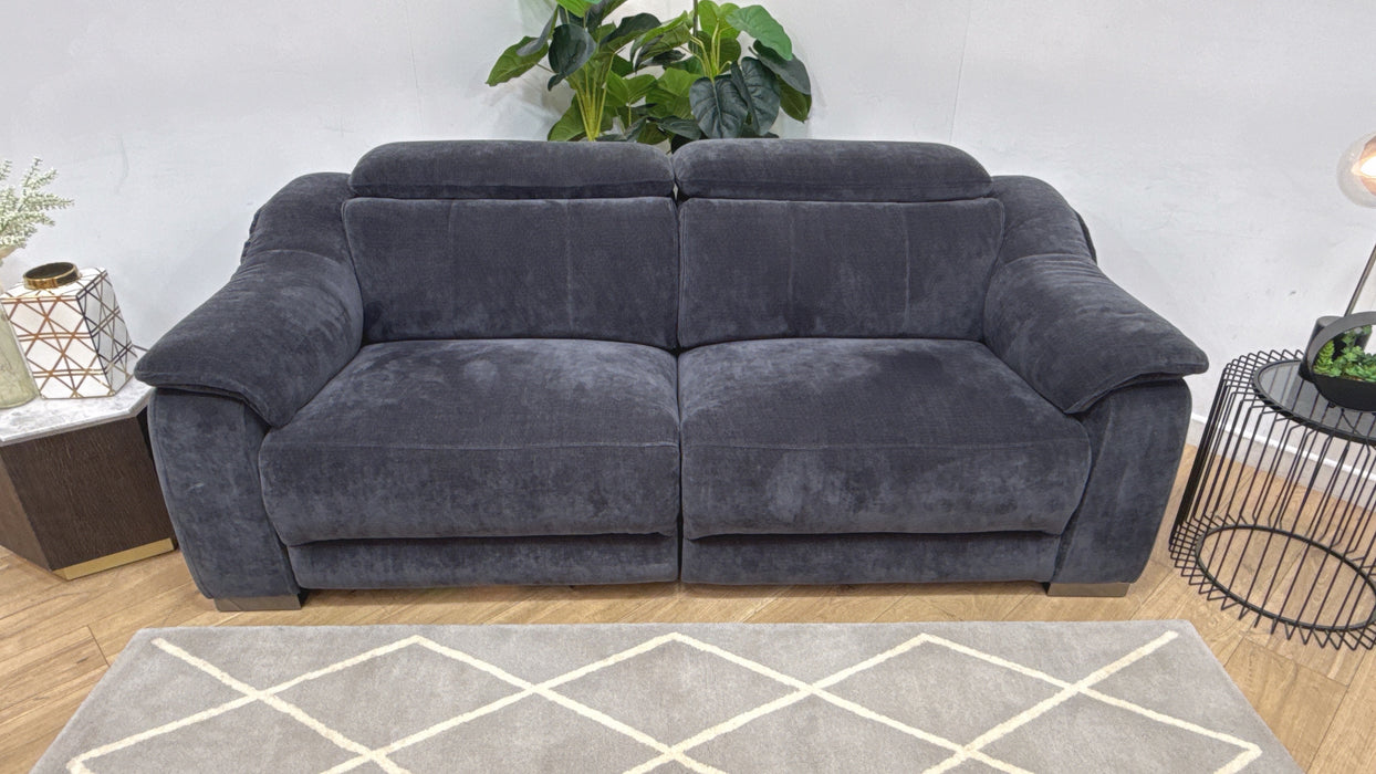 Sofology Carrera Fabric 2.5 Seater in Relaxed Chenille Ink