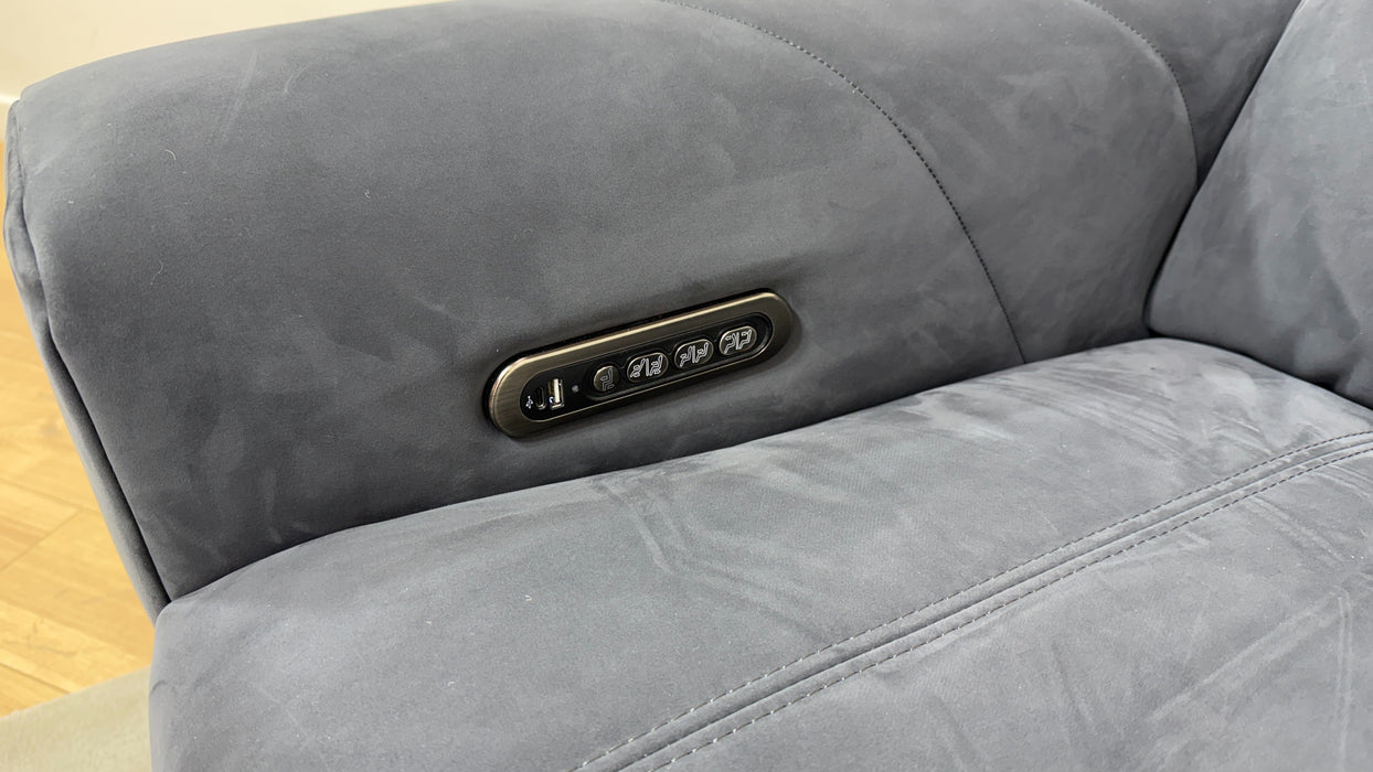 Allure 2 seater lifestyle  nubuck feel fabric  charcoal