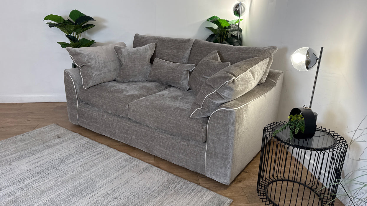 Sofology Georgio Fabric 3 Seater in Stone Mix