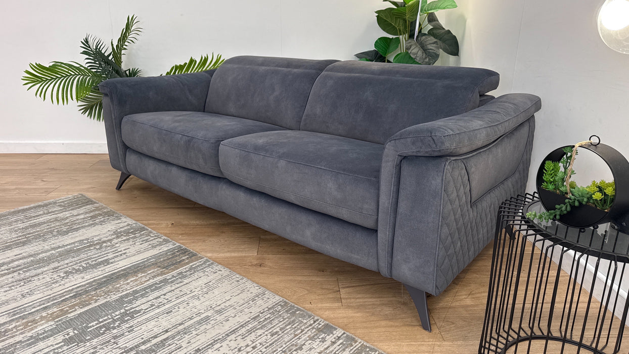 Sofology Ezra Fabric 3 Seater in Lifestyle Flecked Charcoal