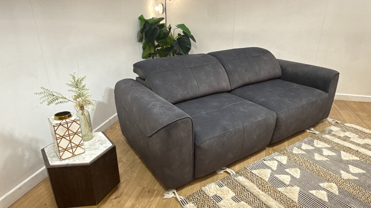 Sofology Riviera Fabric 3 Seater Motion Chaise in Lifestyle Flecked Charcoal