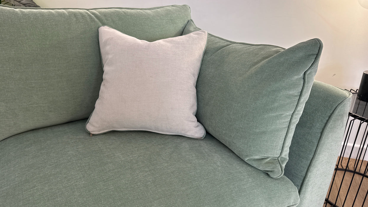 Sofology The Ziggy Fabric 3 Seater in Soft Textured Chenille Eucalyptus Mix