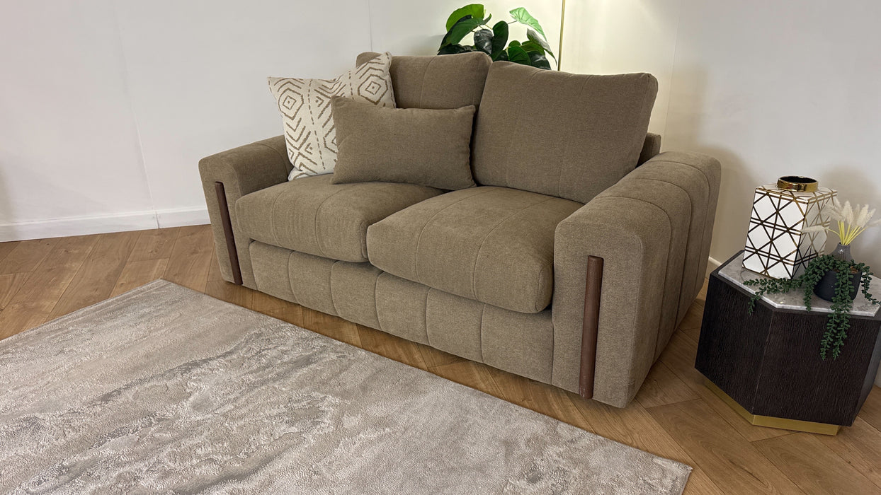 Sofology Soho Fabric 2 Seater in Micro Boucle Mink/Natural