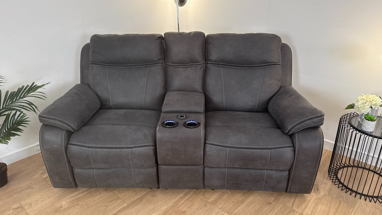 Vinson 2 Seater Smart Console Fabric Power Recliner