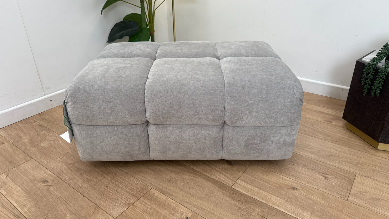Sofology The Lunar Designer Storage Footstool in Relaxed Chenille Moonstone