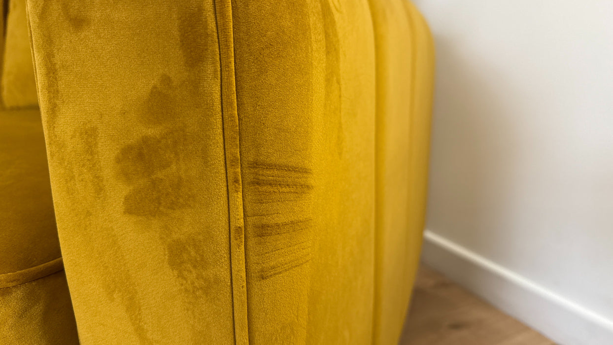 Sofology Islington Fabric 3 Seater Hypnos Deluxe Sofa Bed in Sleek Mustard