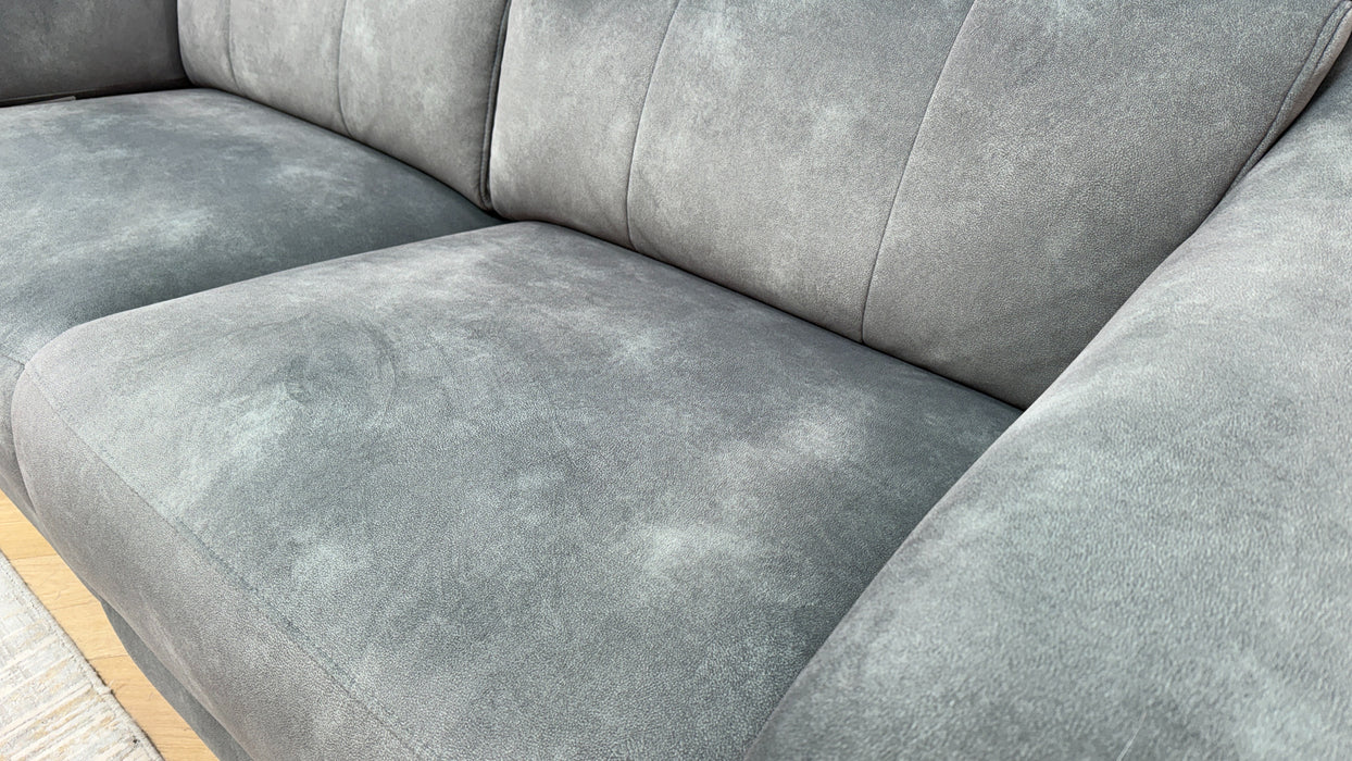 Sofology Carrera Fabric 2.5 Seater Power Recliner/Headrest in Lifestyle Flecked Mineral Green