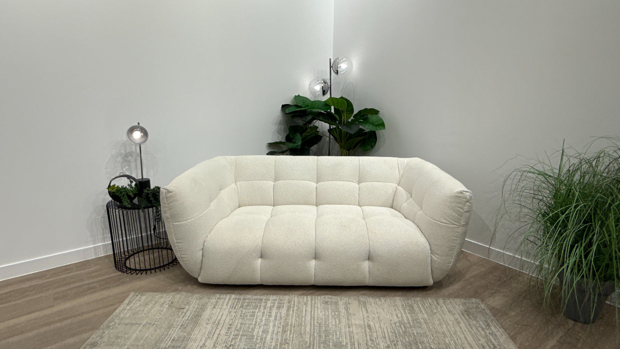 Sofology Lunar Fabric 2 Seater in Woven Boucle Linen