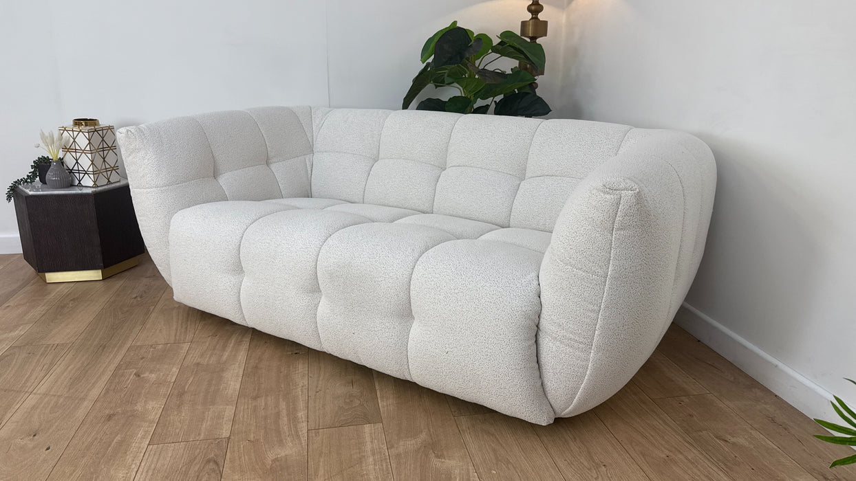 Sofology The Lunar Fabric 2 Seater in Woven Boucle Linen