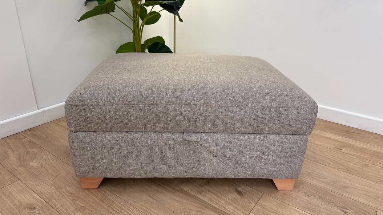 DFS The Layla Fabric Footstool in Casual Mink