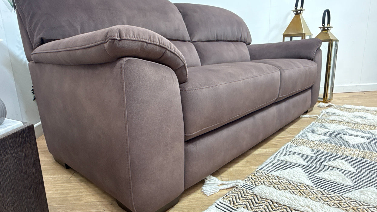 Sofology Santina Fabric 3 Seater in Lifestyle Mottled Dark Chocolate