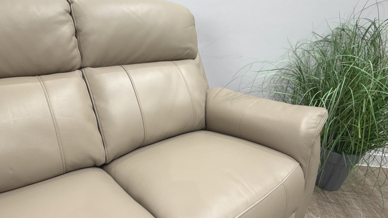 Sofology Bradie Leather 3 Seater in Trusty Embossed Stone