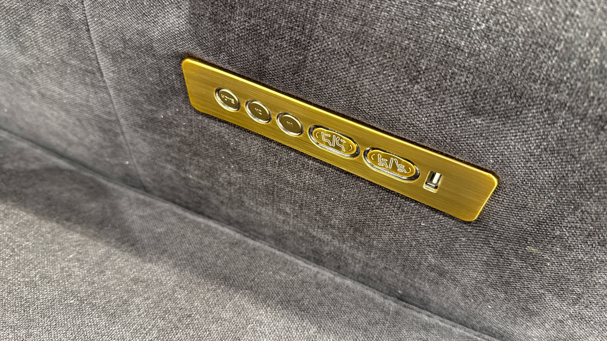 Sofology Kingsbridge 1.5 Corner 3 Recliner in Relaxed Chenille Raisin