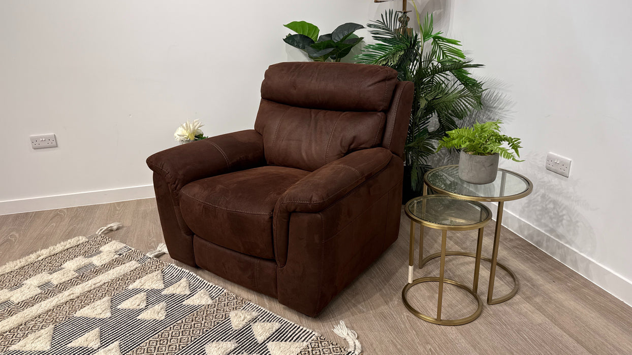 DFS Ronan Power Recliner Lift and Rise Chair In Walnut