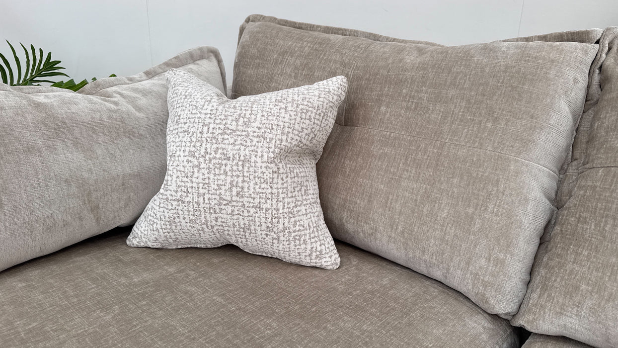 Sofology The Portobello Fabric Chaise 3 Seater Foam with Storage in Luxury Chenille Linen