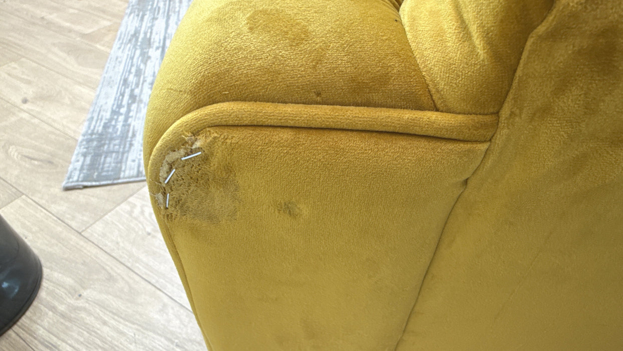 Sofology Islington Fabric 2 Seater in Sleek Mustard