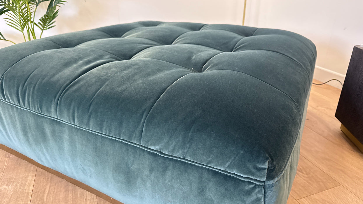 Weekend Footstool - Fabric - Biba Teal