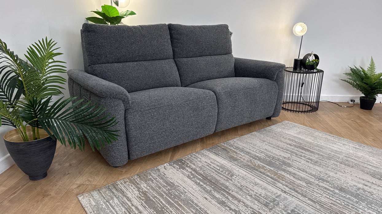 Sofology Ripley 2.5 Seater Fabric Recliner Sofa in Milan Anthracite