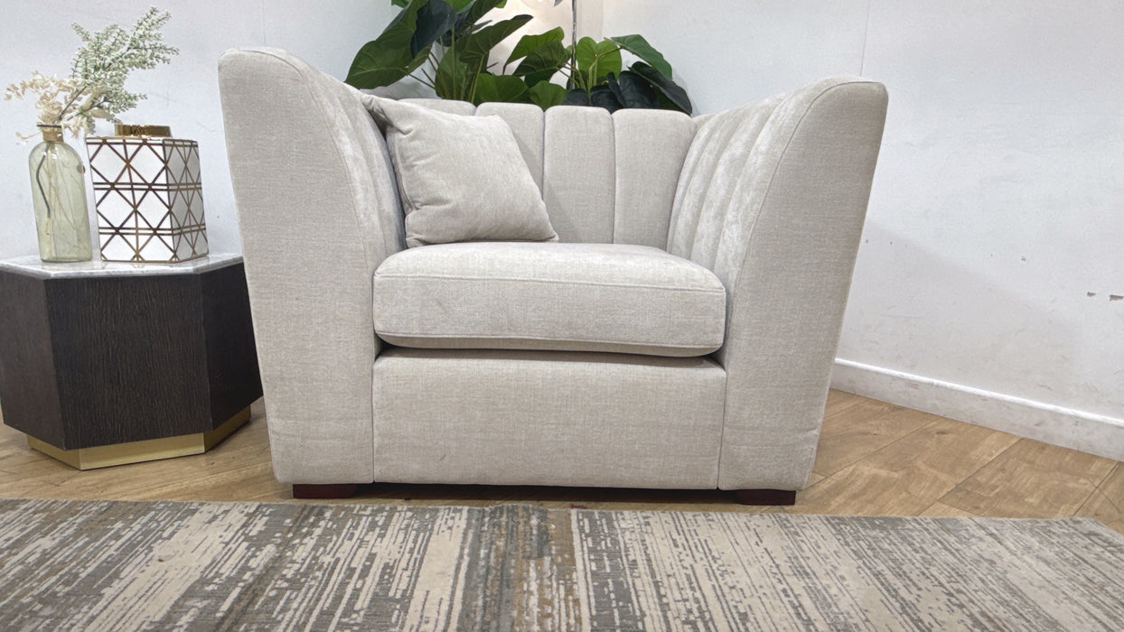 Sofology Downtown Fabric Chair in Aston Linen