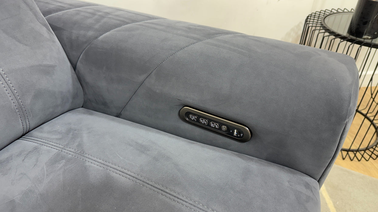 Allure 2 seater lifestyle  nubuck feel fabric  charcoal